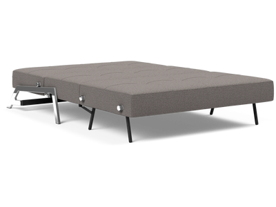 Cubed Full-Size Sofa Bed with Chrome Legs