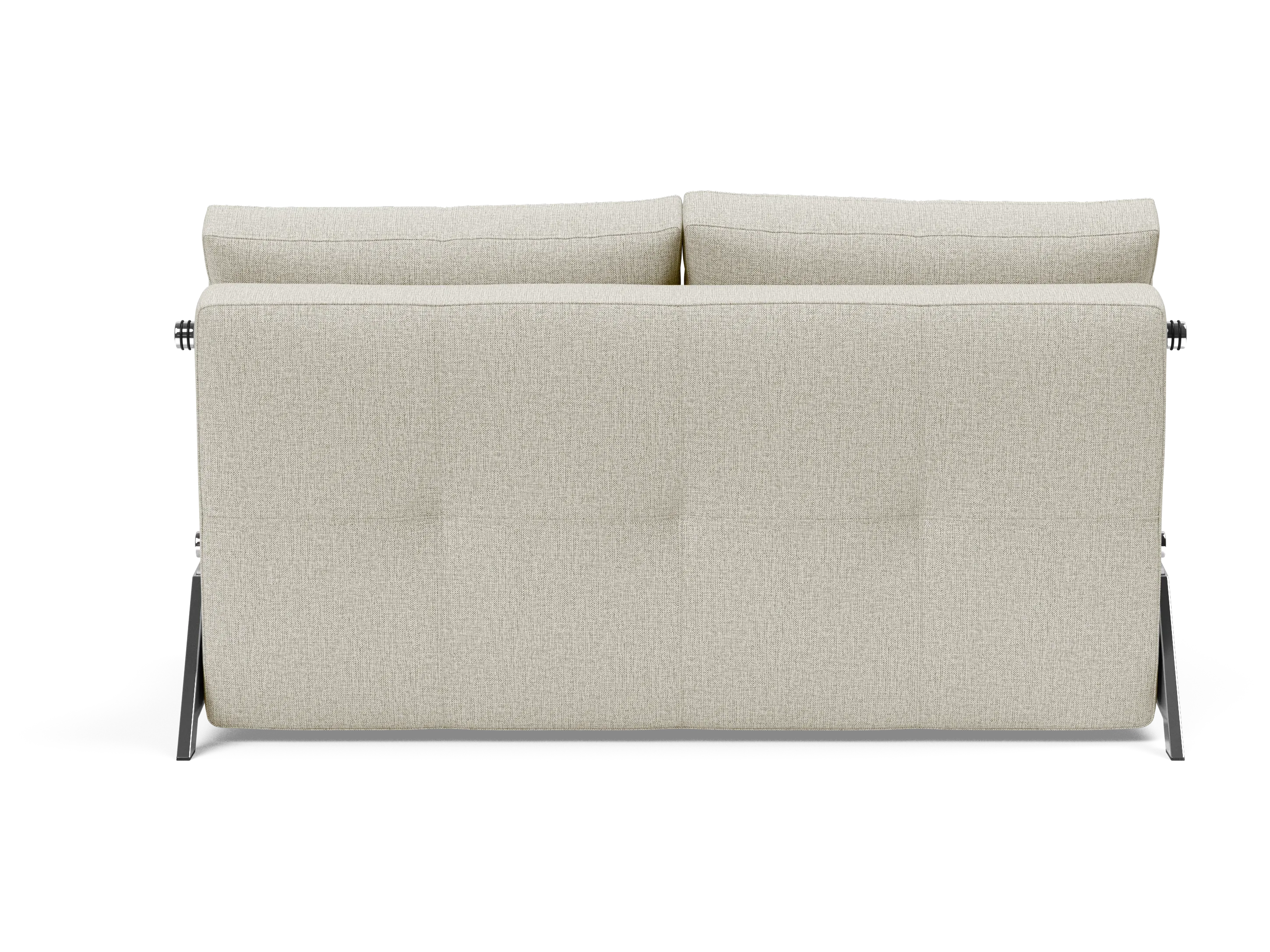 Cubed Full-Size Sofa Bed with Chrome Legs