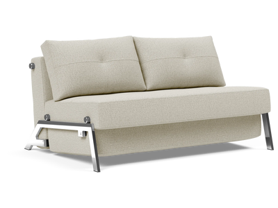 Cubed Full-Size Sofa Bed with Chrome Legs