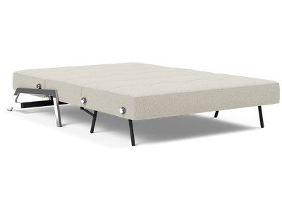 Cubed Full-Size Sofa Bed with Chrome Legs