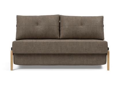 Cubed Full-Size Sofa Bed with Wood Legs