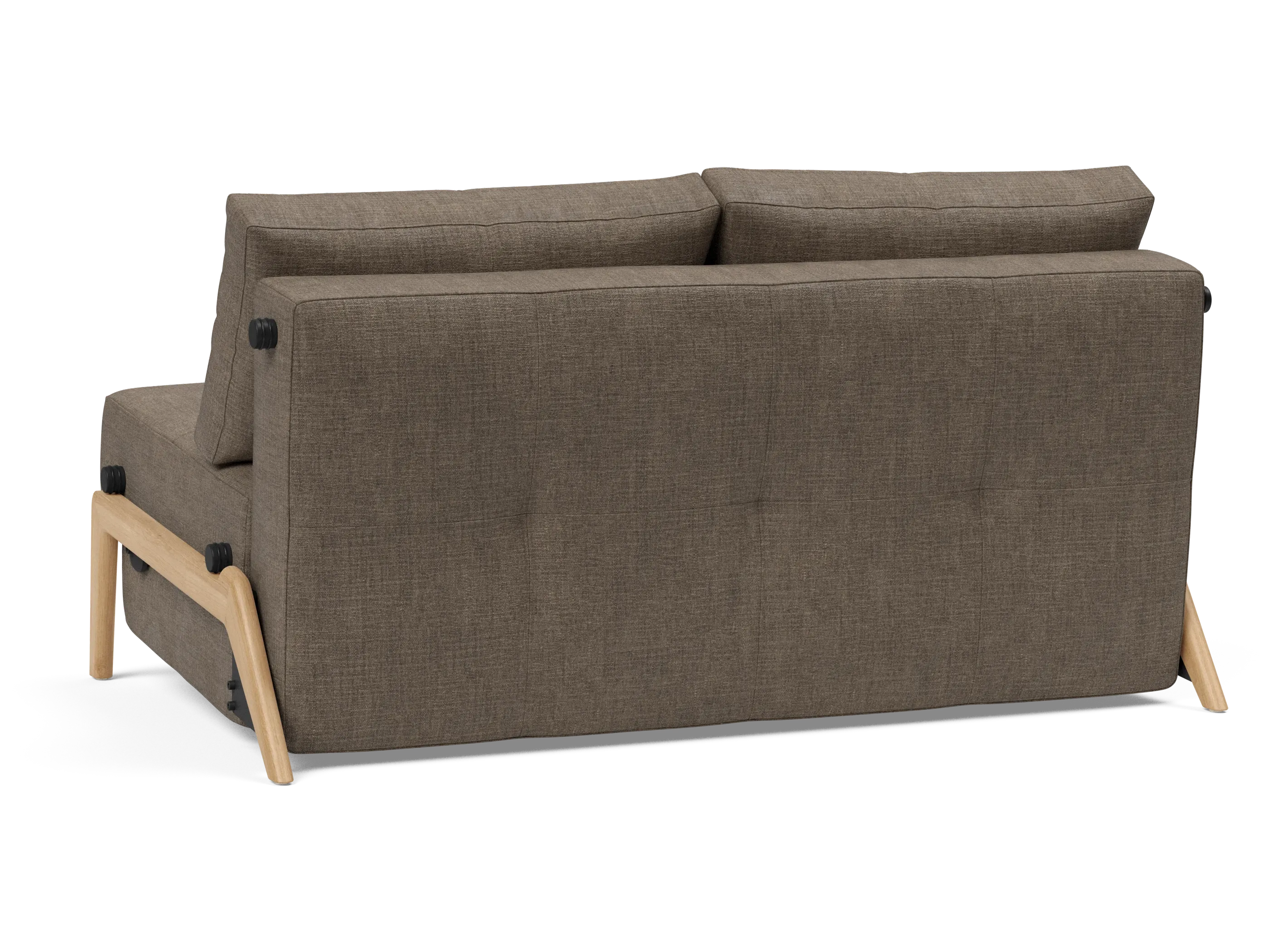 Cubed Full-Size Sofa Bed with Wood Legs