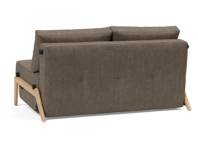 Cubed Full-Size Sofa Bed with Wood Legs