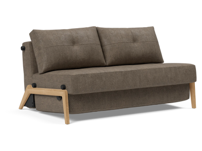 Cubed Full-Size Sofa Bed with Wood Legs