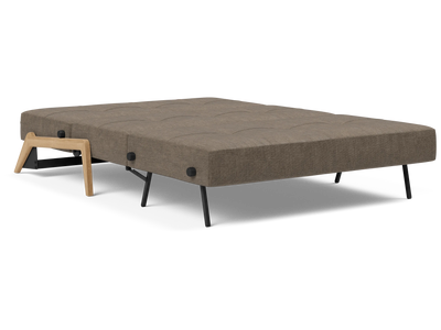 Cubed Full-Size Sofa Bed with Wood Legs
