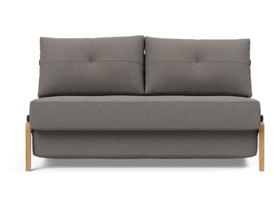 Cubed Full-Size Sofa Bed with Wood Legs