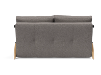 Cubed Full-Size Sofa Bed with Wood Legs