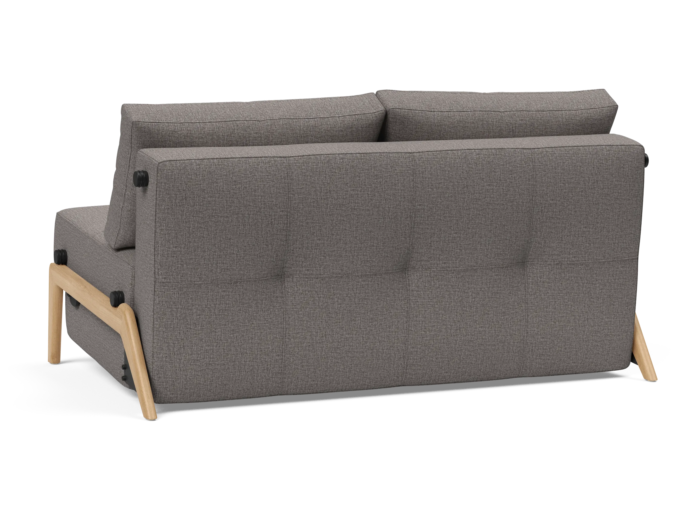 Cubed Full-Size Sofa Bed with Wood Legs