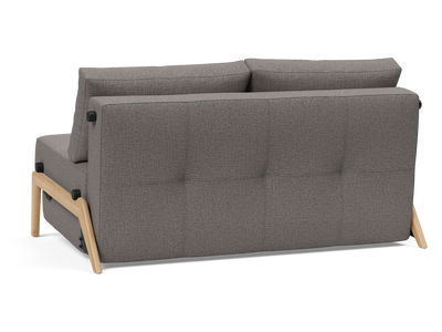 Cubed Full-Size Sofa Bed with Wood Legs