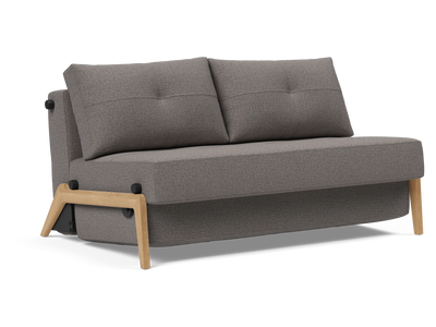 Cubed Full-Size Sofa Bed with Wood Legs