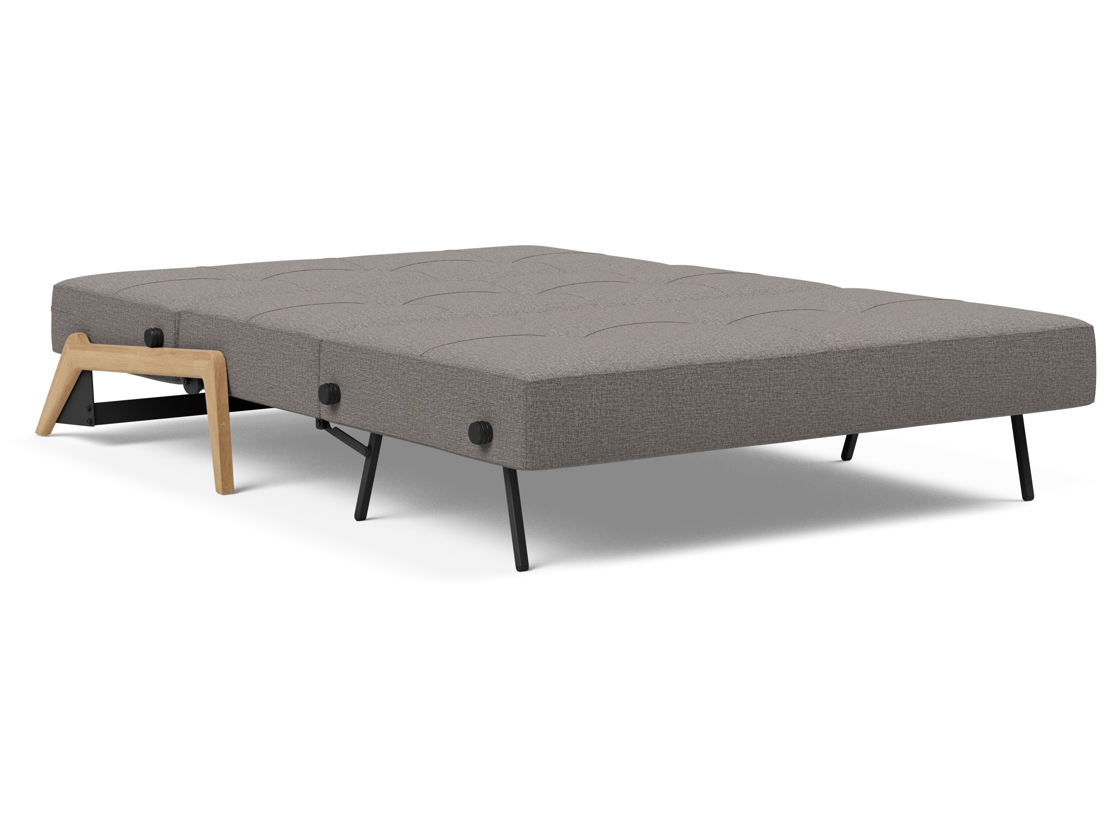 Cubed Full-Size Sofa Bed with Wood Legs