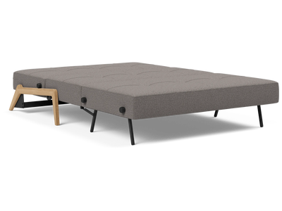 Cubed Full-Size Sofa Bed with Wood Legs