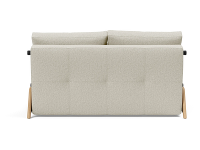 Cubed Full-Size Sofa Bed with Wood Legs