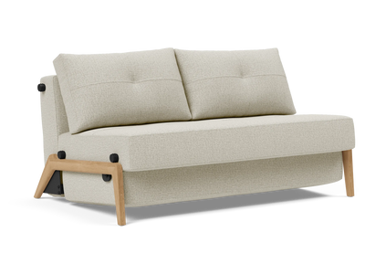 Cubed Full-Size Sofa Bed with Wood Legs