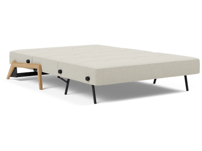 Cubed Full-Size Sofa Bed with Wood Legs