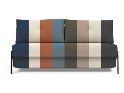 Cubed Queen-Size Sofa Bed with Chrome Legs