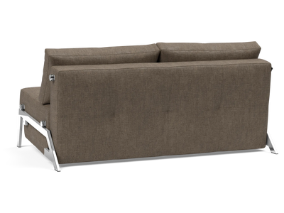 Cubed Queen-Size Sofa Bed with Chrome Legs