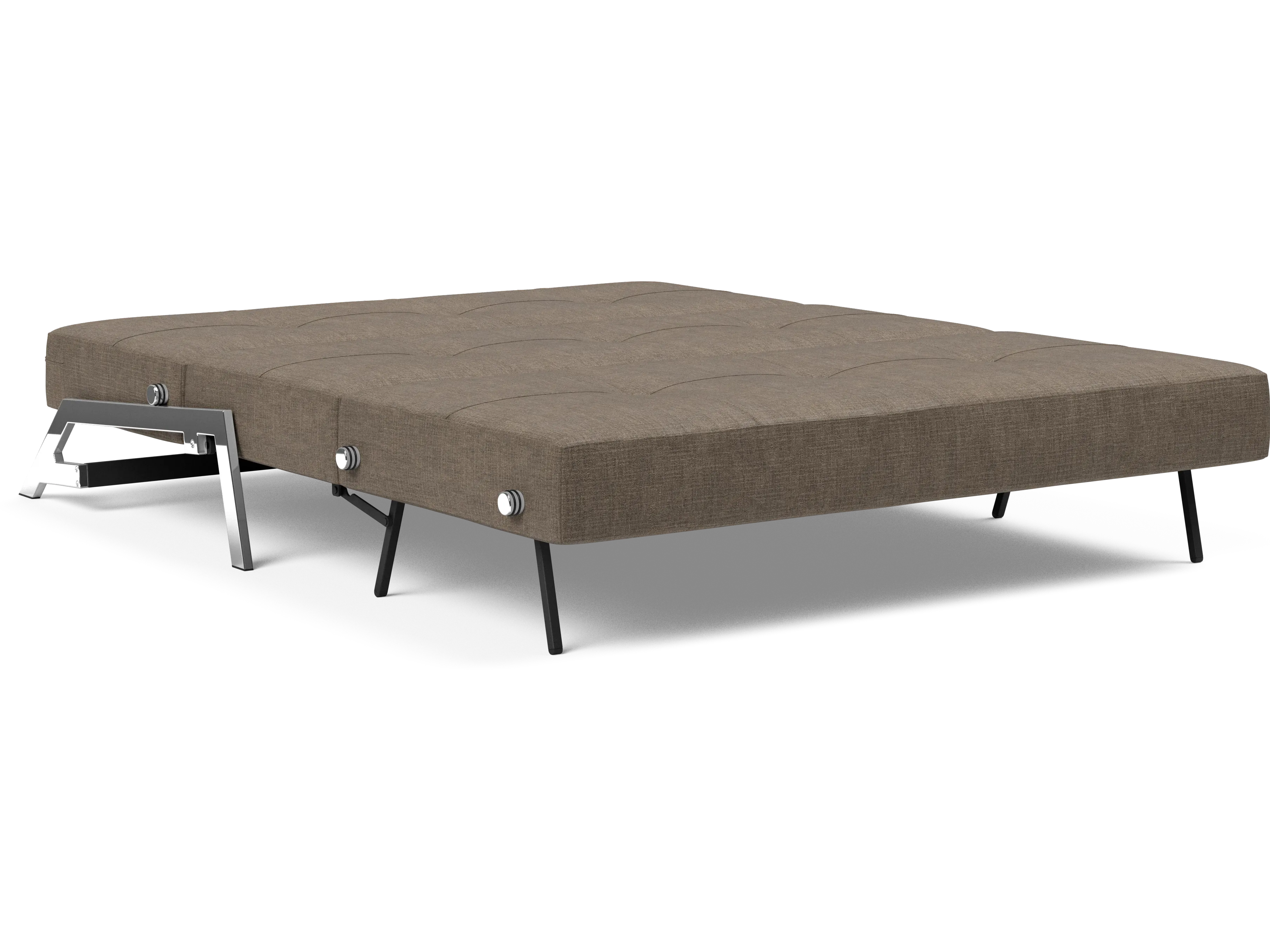 Cubed Queen-Size Sofa Bed with Chrome Legs
