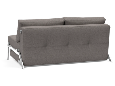 Cubed Queen-Size Sofa Bed with Chrome Legs