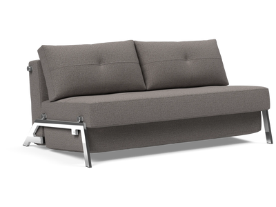 Cubed Queen-Size Sofa Bed with Chrome Legs