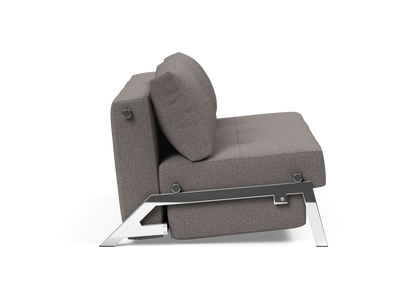Cubed Queen-Size Sofa Bed with Chrome Legs