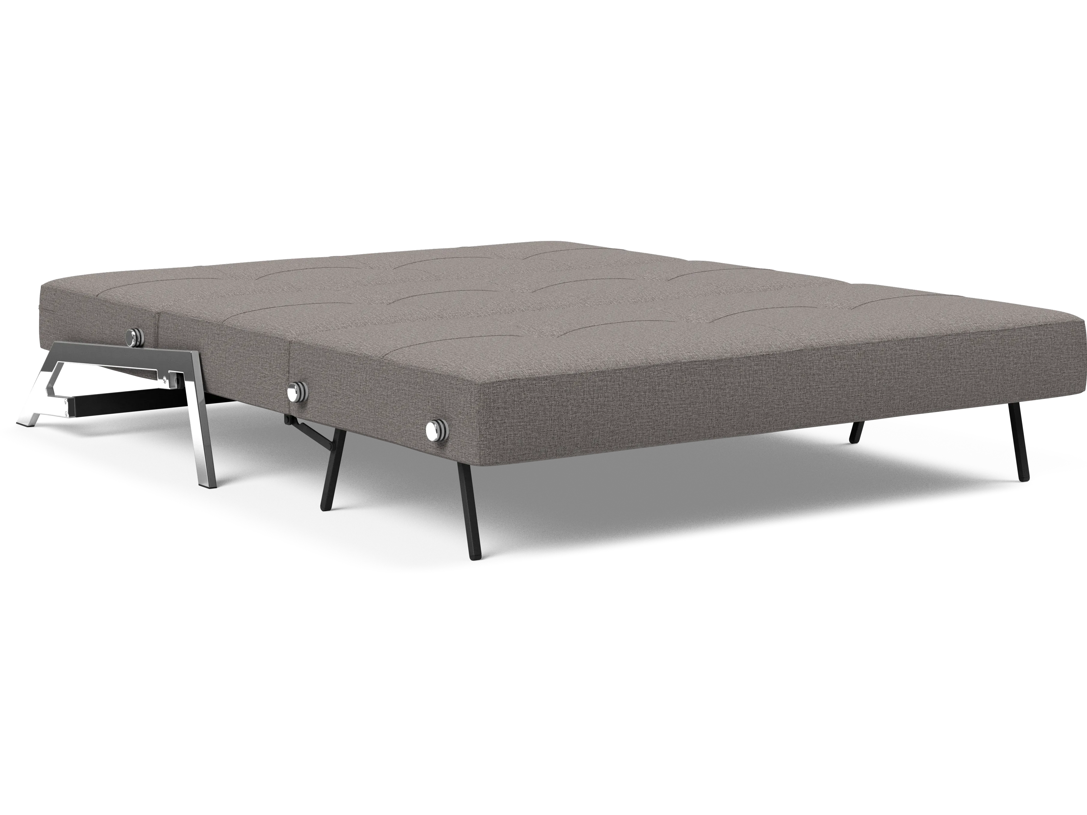 Cubed Queen-Size Sofa Bed with Chrome Legs