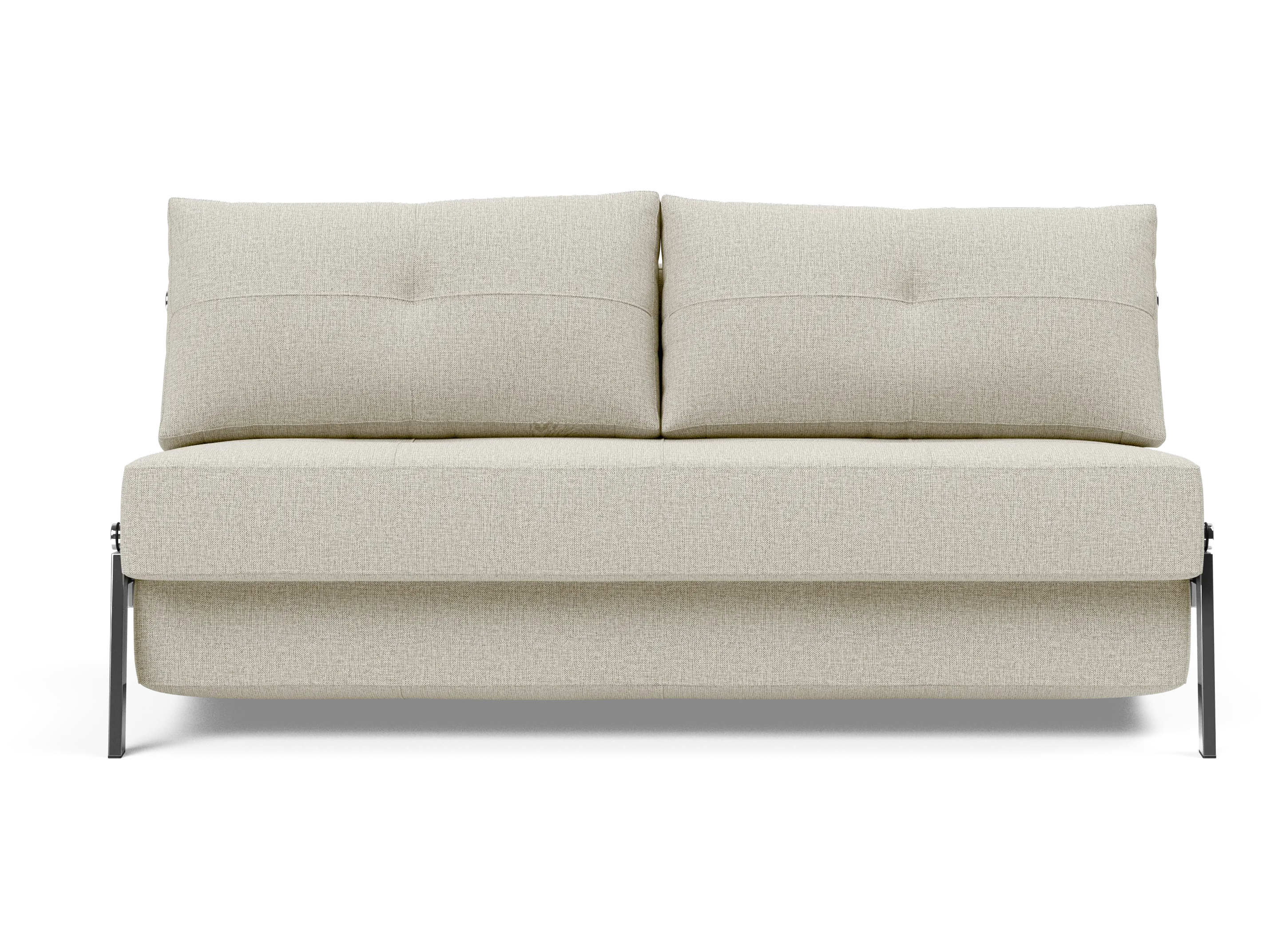 Cubed Queen-Size Sofa Bed with Chrome Legs