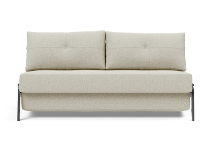 Cubed Queen-Size Sofa Bed with Chrome Legs