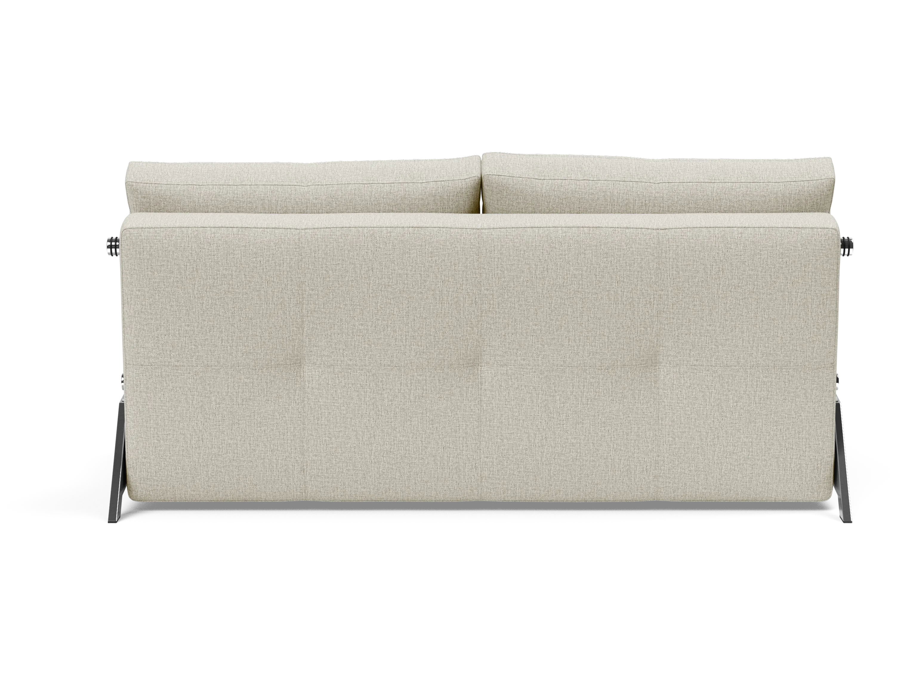 Cubed Queen-Size Sofa Bed with Chrome Legs