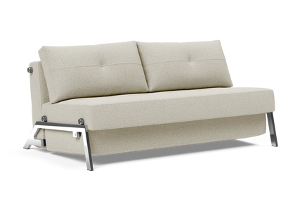 Cubed Queen-Size Sofa Bed with Chrome Legs