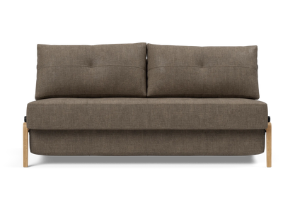 Cubed Queen-Size Sofa Bed with Wood Legs