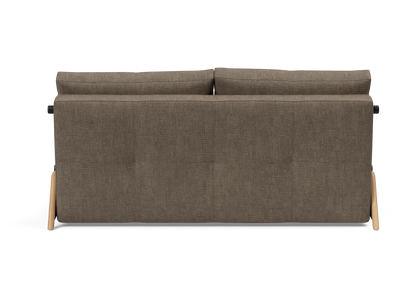 Cubed Queen-Size Sofa Bed with Wood Legs