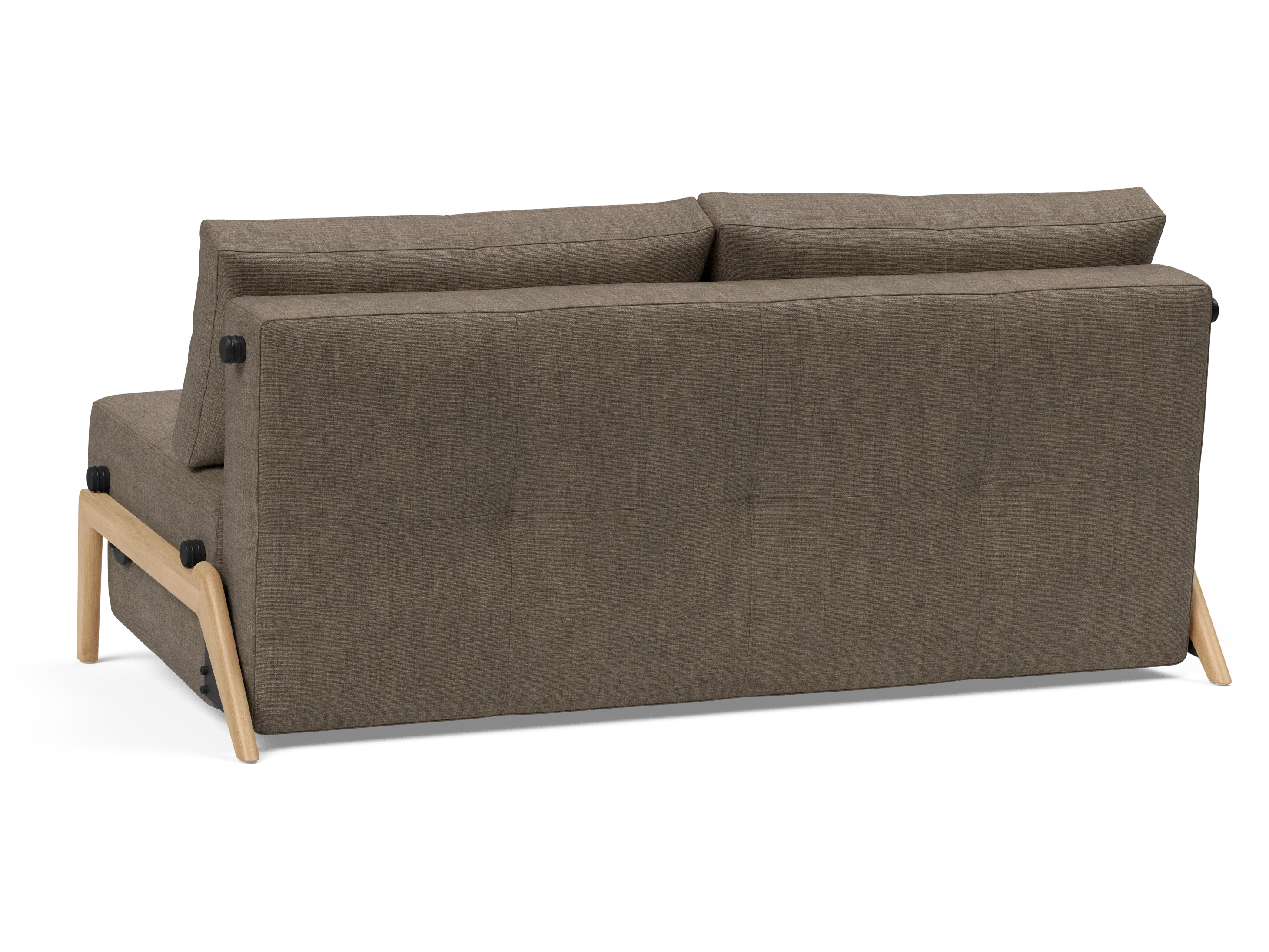 Cubed Queen-Size Sofa Bed with Wood Legs
