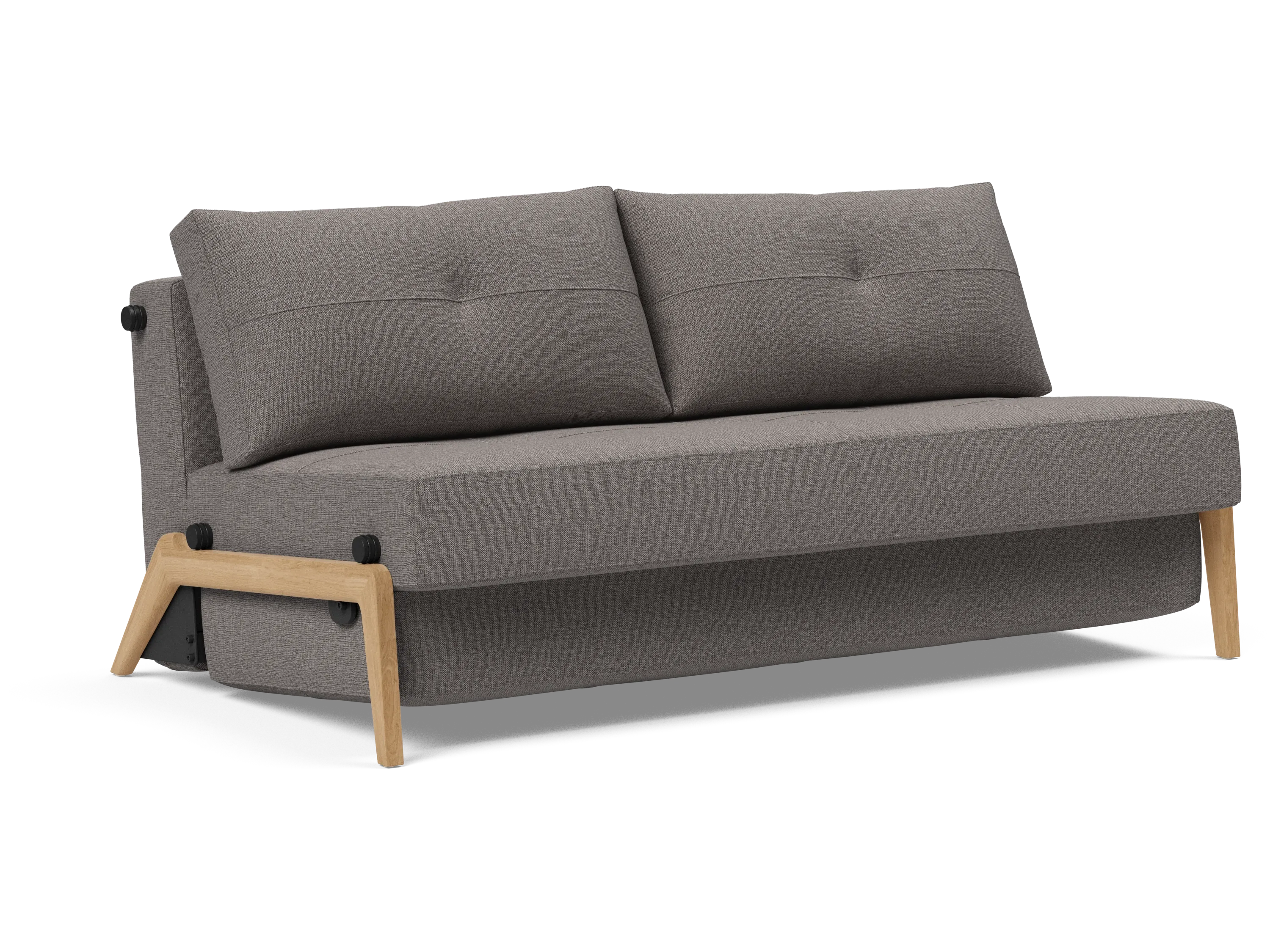 Cubed Queen-Size Sofa Bed with Wood Legs