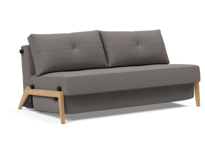 Cubed Queen-Size Sofa Bed with Wood Legs