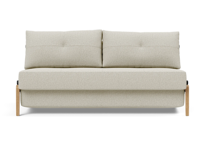Cubed Queen-Size Sofa Bed with Wood Legs