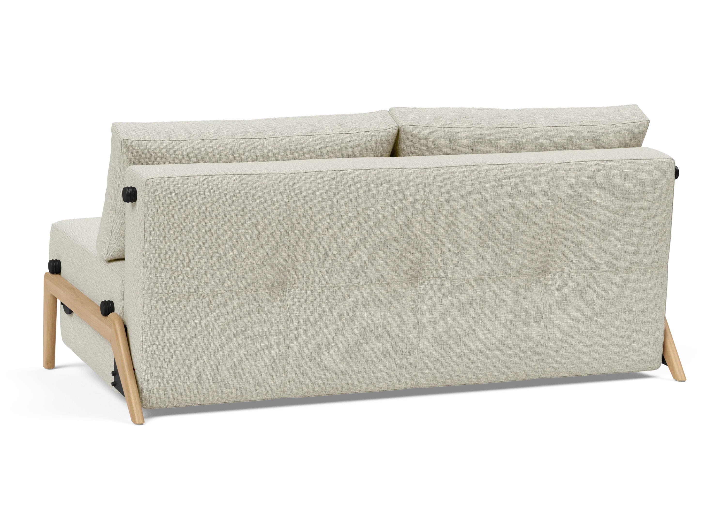 Cubed Queen-Size Sofa Bed with Wood Legs