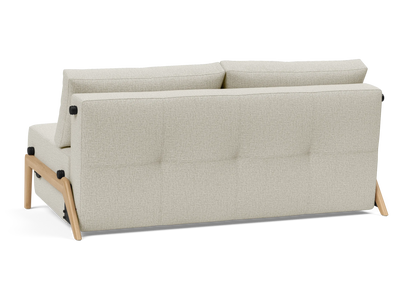 Cubed Queen-Size Sofa Bed with Wood Legs