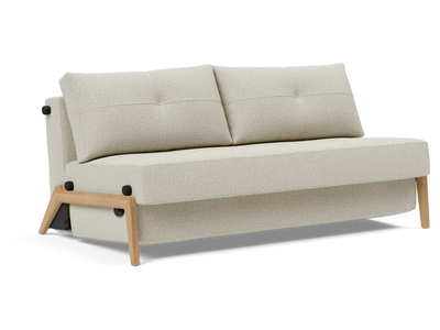 Cubed Queen-Size Sofa Bed with Wood Legs