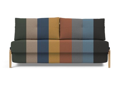 Cubed Queen-Size Sofa Bed with Wood Legs