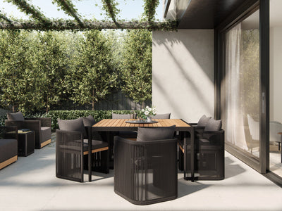 Clifton Outdoor 59 in Square Dining Table