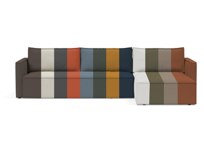 Newilla Sectional Sofa Bed with Slim Arms
