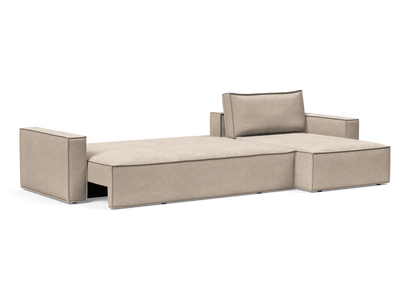 Newilla Sectional Sofa Bed with Wide Arms
