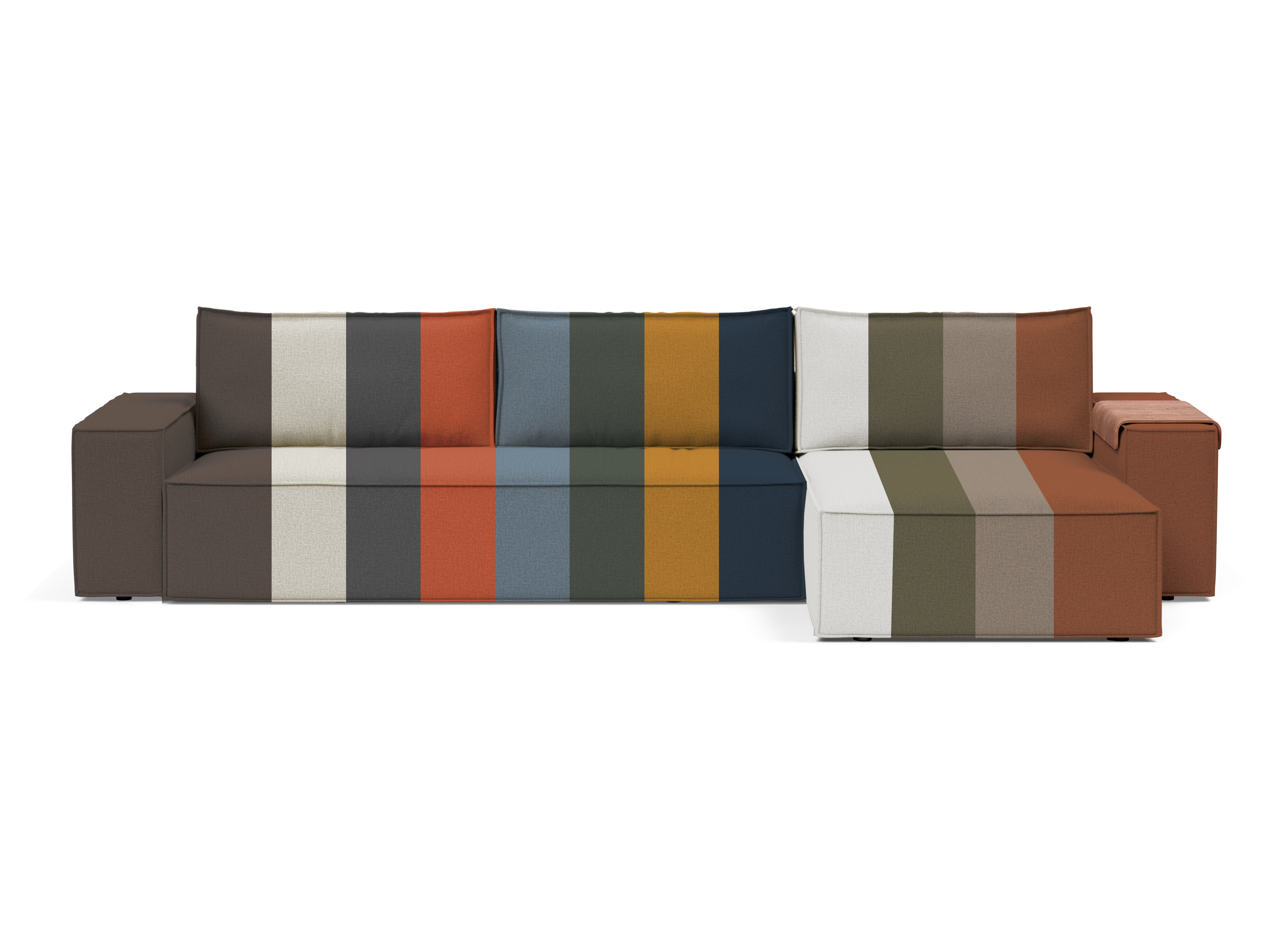 Newilla Sectional Sofa Bed with Wide Arms