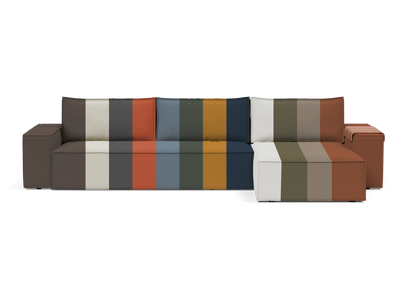 Newilla Sectional Sofa Bed with Wide Arms