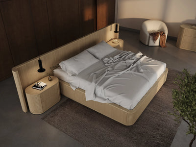 Surabaya Extended Bed with Nightstand