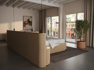 Surabaya Extended Bed with Nightstand