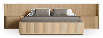 Surabaya Extended Bed with Nightstand